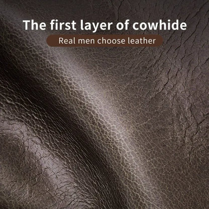 Men's Leather Wallet With RFID Protection, 15 Card Slots, Secure Zip Storage