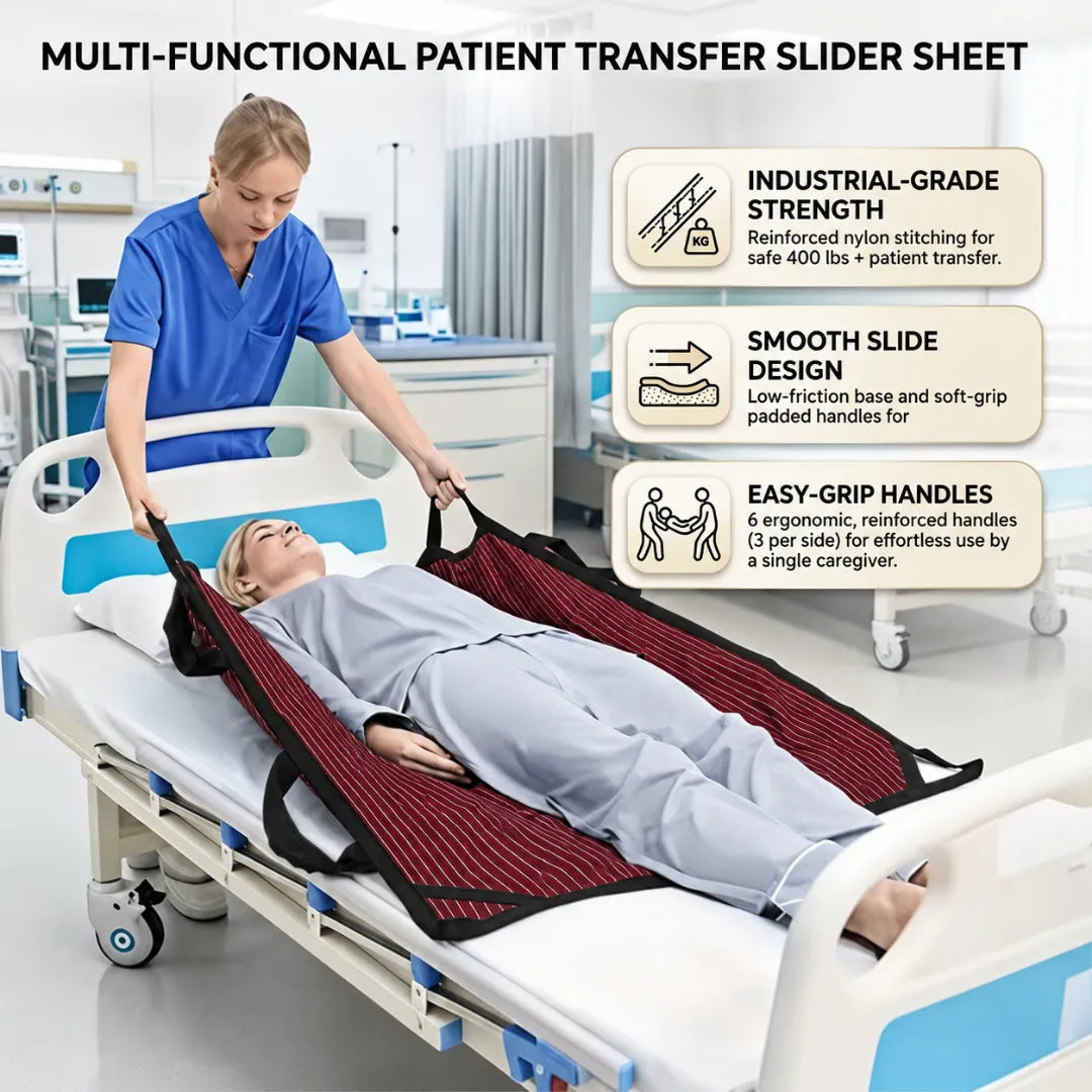 Loved One Lift And Transfer Blanket With Reinforced Handles, ❤️ Helping you move loved ones safely