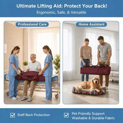 Loved One Lift And Transfer Blanket With Reinforced Handles, ❤️ Helping you move loved ones safely