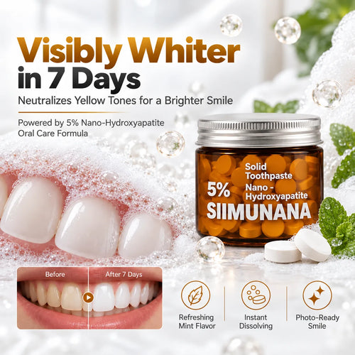Extra Whitening Toothpaste Tablets with 5% Nano-Hydroxyapatite