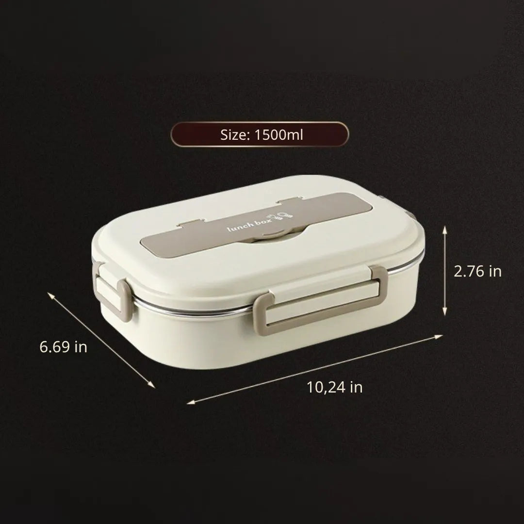 Premium 304 Stainless Steel Insulated Lunch Box, 5 Compartments, Leak-Proof Design
