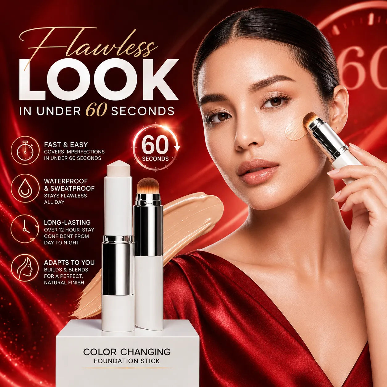 Auveron Korean Color-Changing Foundation Stick