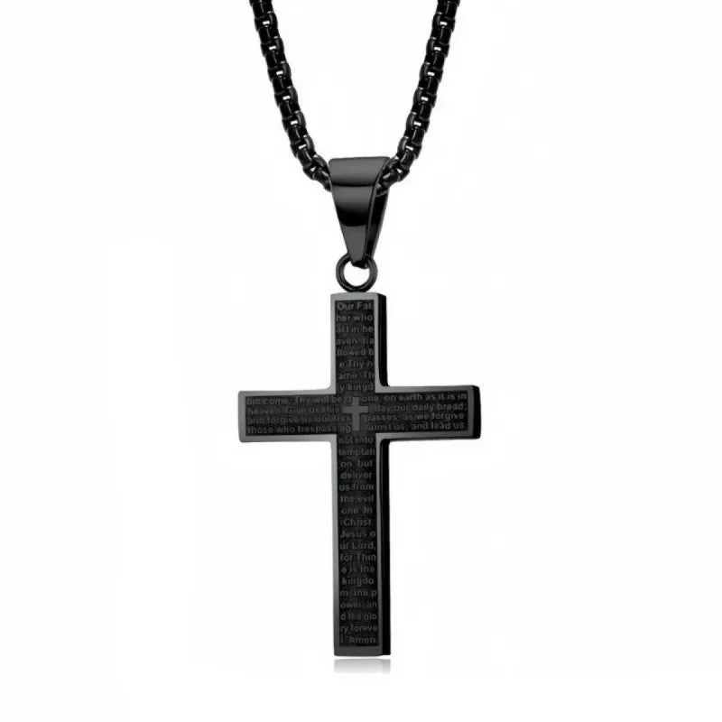 Christian Bible Verse Cross Necklace