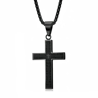 Christian Bible Verse Cross Necklace