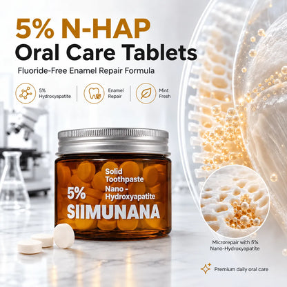 Extra Whitening Toothpaste Tablets with 5% Nano-Hydroxyapatite