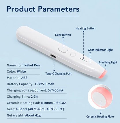 Fast Itch Relief Pen 🦟 Portable Drug-Free Heat Therapy