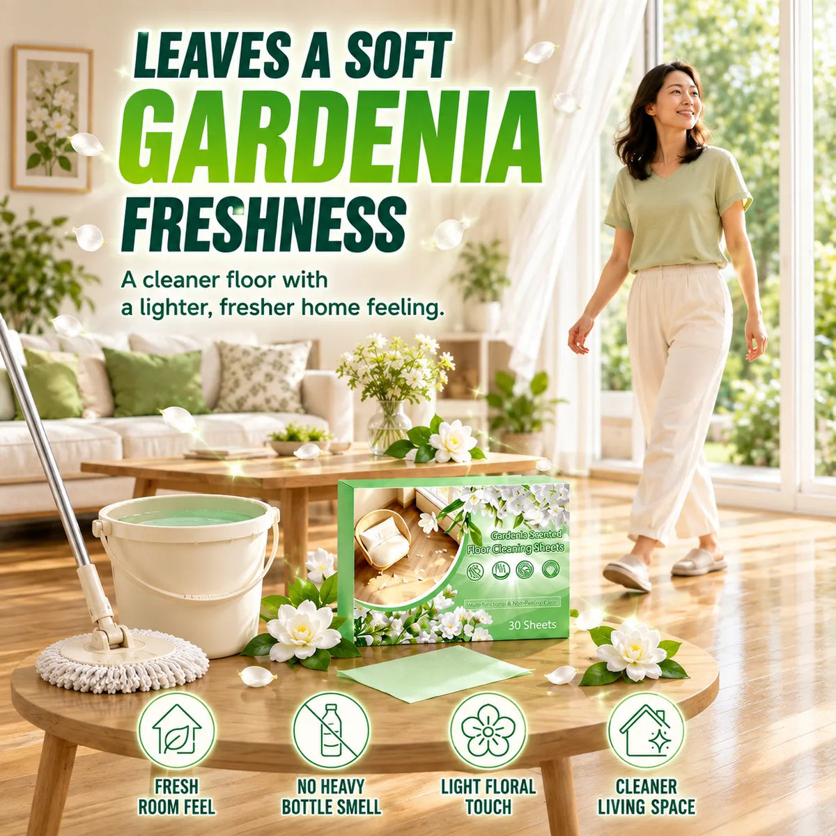 Auveron Verdéa | Multi-Purpose Compressed Floor Cleaning Sheets