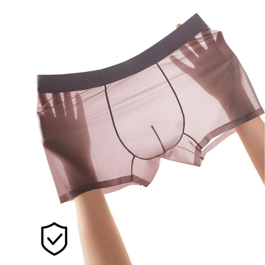 Men's Ultra-Thin Lightweight Ice Silk Boxer Shorts