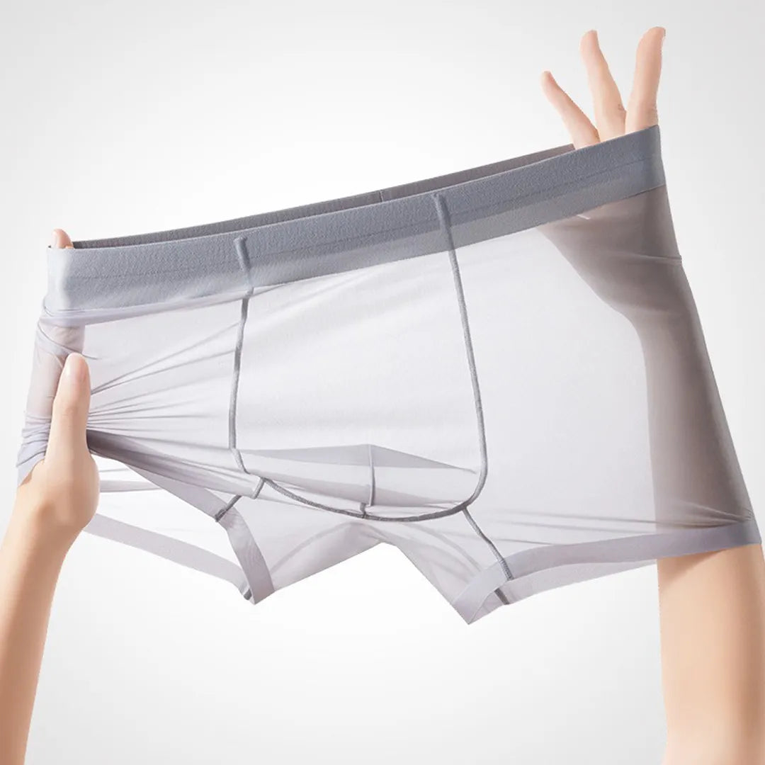 Men's Ultra-Thin Lightweight Ice Silk Boxer Shorts