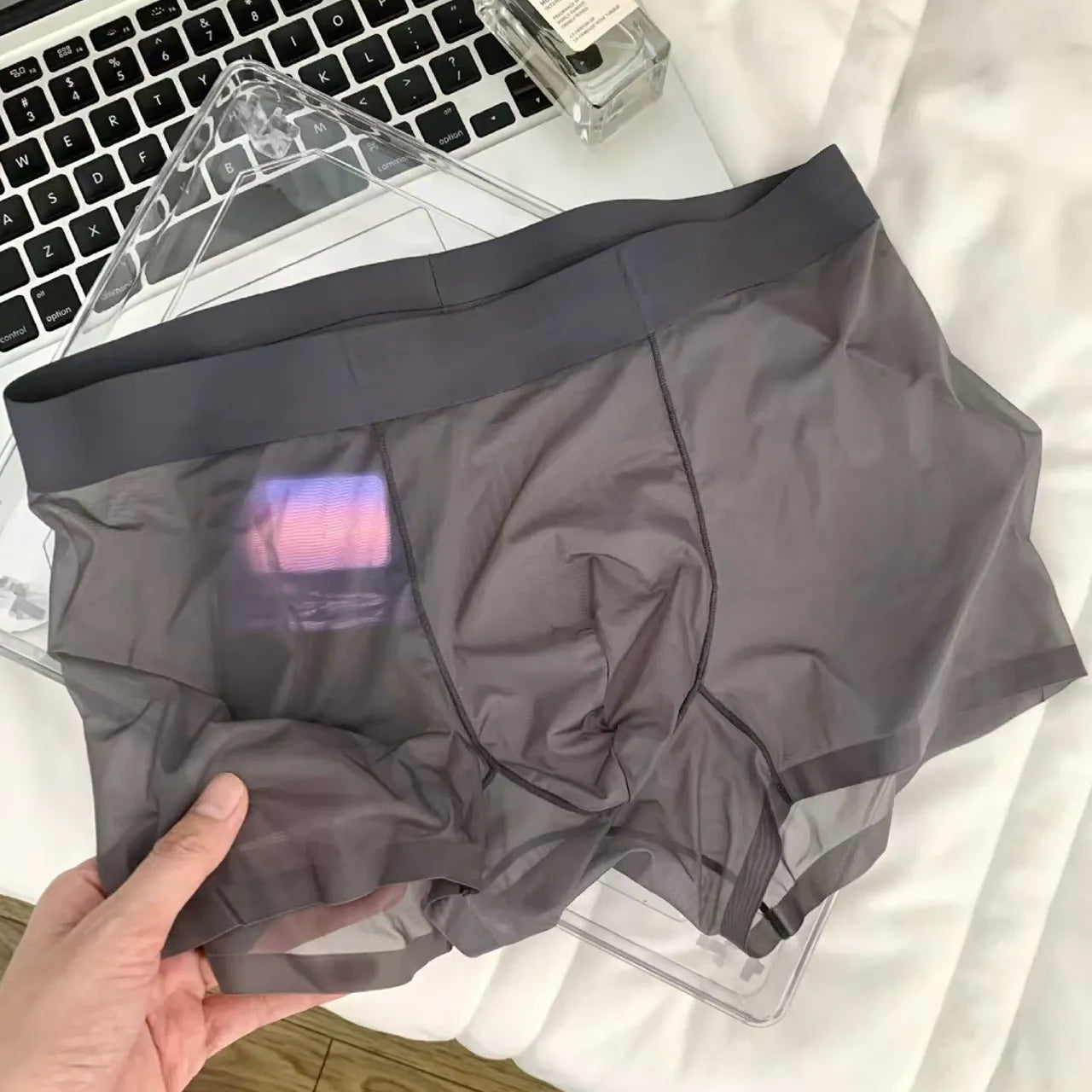 Men's Ultra-Thin Lightweight Ice Silk Boxer Shorts