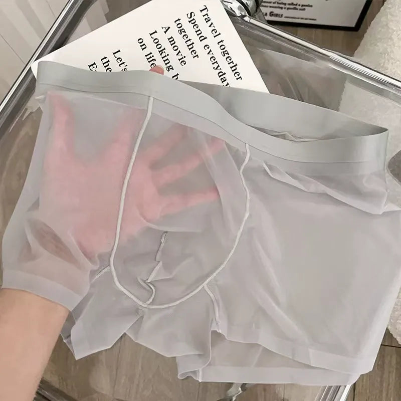 Men's Ultra-Thin Lightweight Ice Silk Boxer Shorts