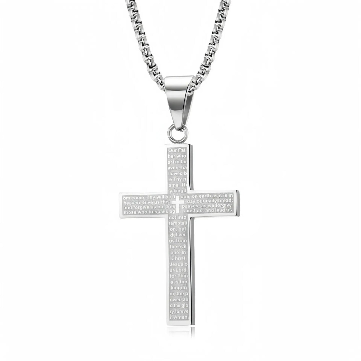 Christian Bible Verse Cross Necklace