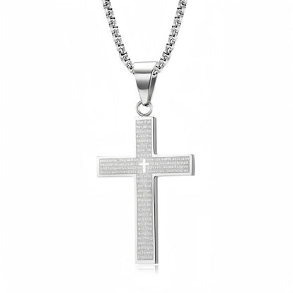 Christian Bible Verse Cross Necklace
