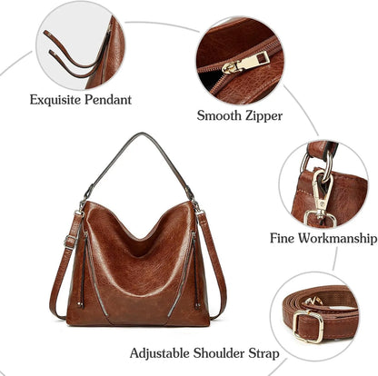 Women's Multi-Pocket Anti-Theft Handbag + FREE Zip Wallet
