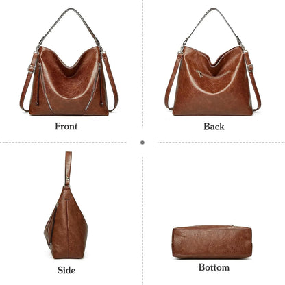 Women's Multi-Pocket Anti-Theft Handbag + FREE Zip Wallet