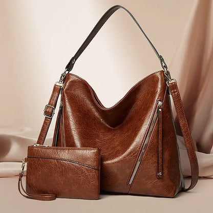 Women's Multi-Pocket Anti-Theft Handbag + FREE Zip Wallet