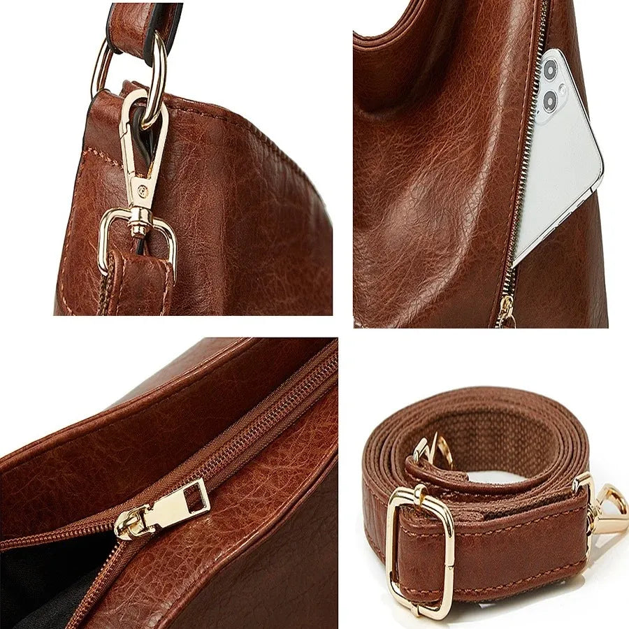 Women's Multi-Pocket Anti-Theft Handbag + FREE Zip Wallet
