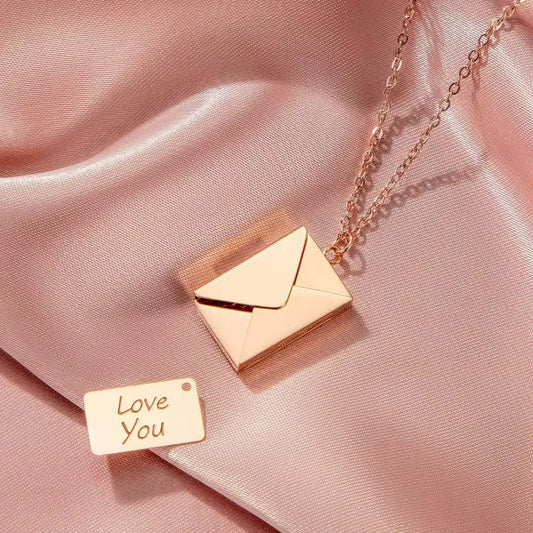 Love Letter Envelope Locket Necklace