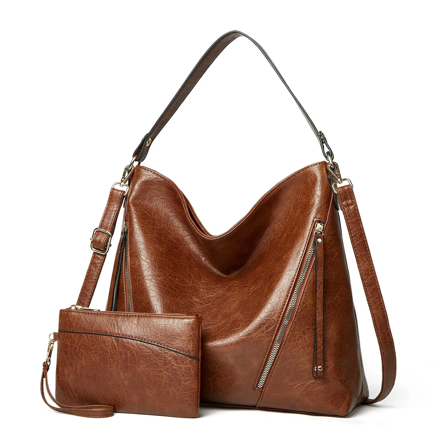 Women's Multi-Pocket Anti-Theft Handbag + FREE Zip Wallet