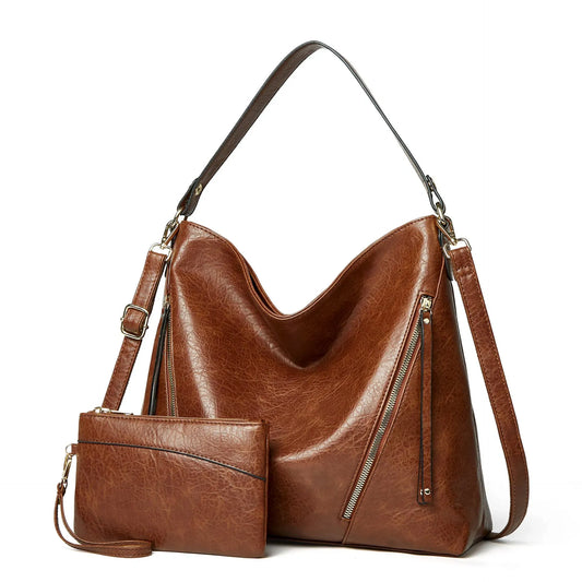 Women's Multi-Pocket Anti-Theft Handbag + FREE Zip Wallet