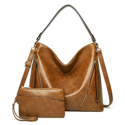 Women's Multi-Pocket Anti-Theft Handbag + FREE Zip Wallet